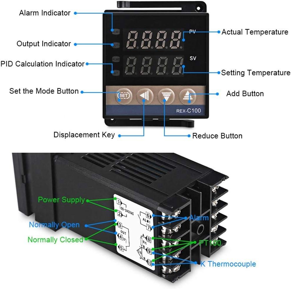Dual Digital PID Temperature Controller 10